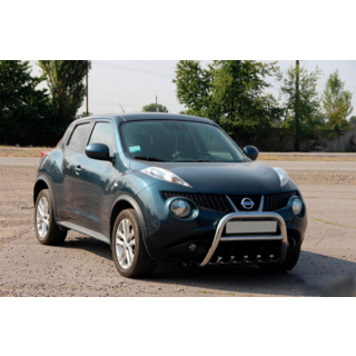 Кенгурятник QT012 (нерж) Nissan Juke 2010-2019 рр. фото 3