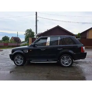 Молдинг на дверні стійки (нерж) Range Rover Sport 2005-2013 рр. фото 2