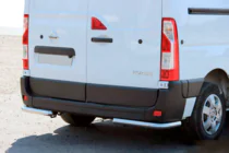 Opel Movano 2010-2021 рр. Задні куточки AK003 (2 шт., нерж) фото 1