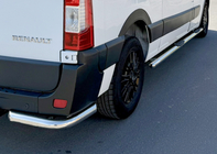 Nissan NV400 2010-2024 рр. Задні куточки AK003 (2 шт., нерж) фото 5