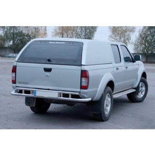 Задній захист AK004 (нерж) Nissan NP300 1999-2015 рр. фото 3