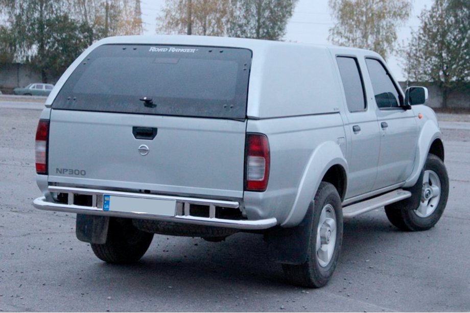 Nissan NP300 1999-2015 рр. Задній захист AK004 (нерж) Фото 3