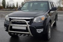 Ford Ranger 2007-2011 рр. Кенгурятник QT008 (нерж) фото 1