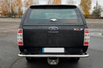 Ford Ranger 2007-2011 рр. Задній захист AK005 (нерж.) фото 2