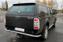 Ford Ranger 2007-2011 рр. Задній захист AK005 (нерж.) фото 3