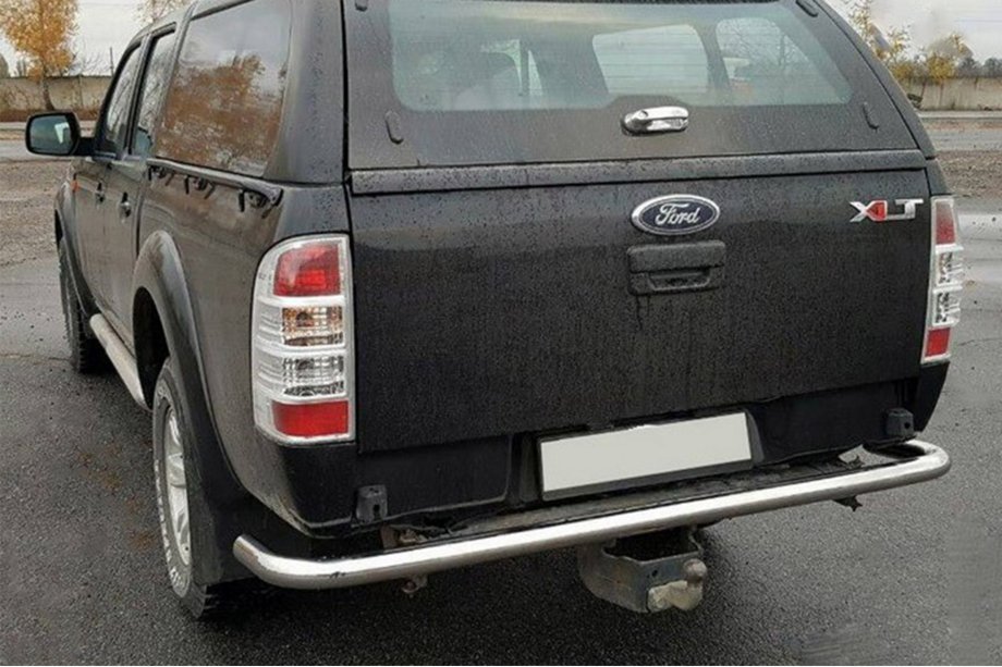 Ford Ranger 2007-2011 рр. Задній захист AK005 (нерж.) Image