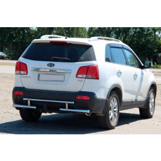 Задня дуга AK002-2 (нерж.) Kia Sorento II XM 2009-2014 рр. фото 4