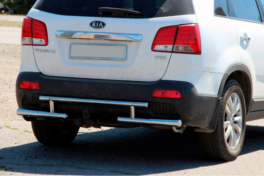 Kia Sorento II XM 2009-2014 рр. Задня дуга AK002-2 (нерж.) Фото 1