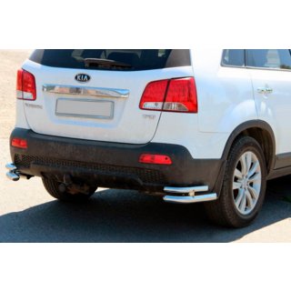 Задні подвійні куточки AK003-подвійний (нерж.) Kia Sorento II XM 2009-2014 рр. фото 1