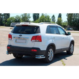 Задні подвійні куточки AK003-подвійний (нерж.) Kia Sorento II XM 2009-2014 рр. фото 4