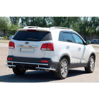 Задня дуга AK003-2 (нерж.) Kia Sorento II XM 2009-2014 рр. фото 4