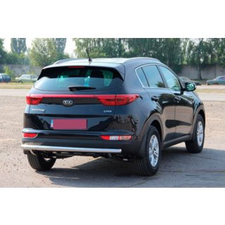 Задній захист AK002 (нерж) Kia Sportage 2015-2021 рр. фото 2