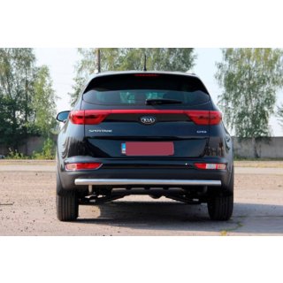 Задній захист AK002 (нерж) Kia Sportage 2015-2021 рр. фото 4