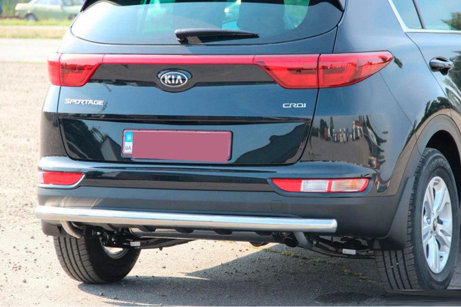Kia Sportage 2015-2021 рр. Задній захист AK002 (нерж) Фото 5