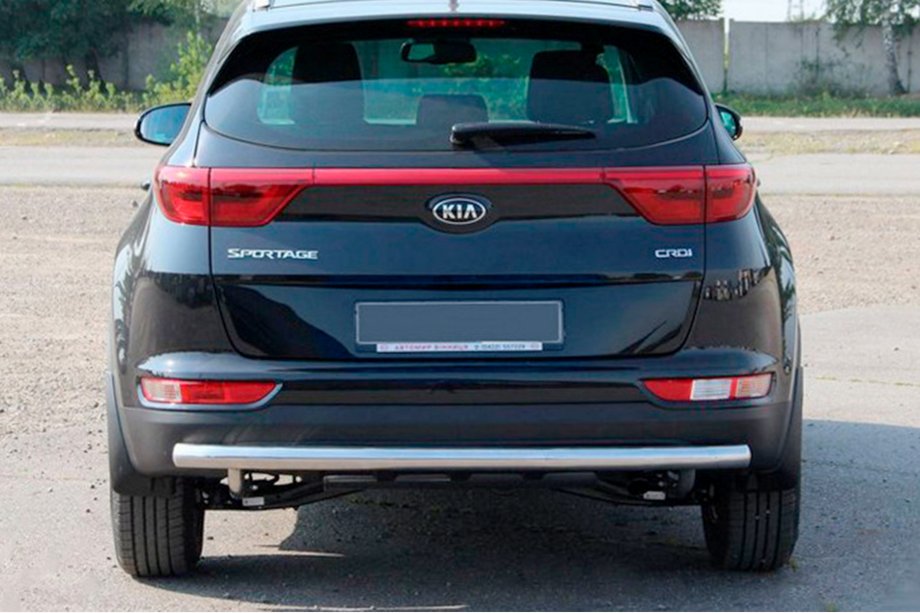 Kia Sportage 2015-2021 рр. Задній захист AK002 (нерж) Фото 1