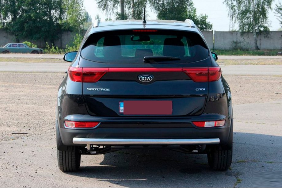 Kia Sportage 2015-2021 рр. Задній захист AK002 (нерж) Фото 3