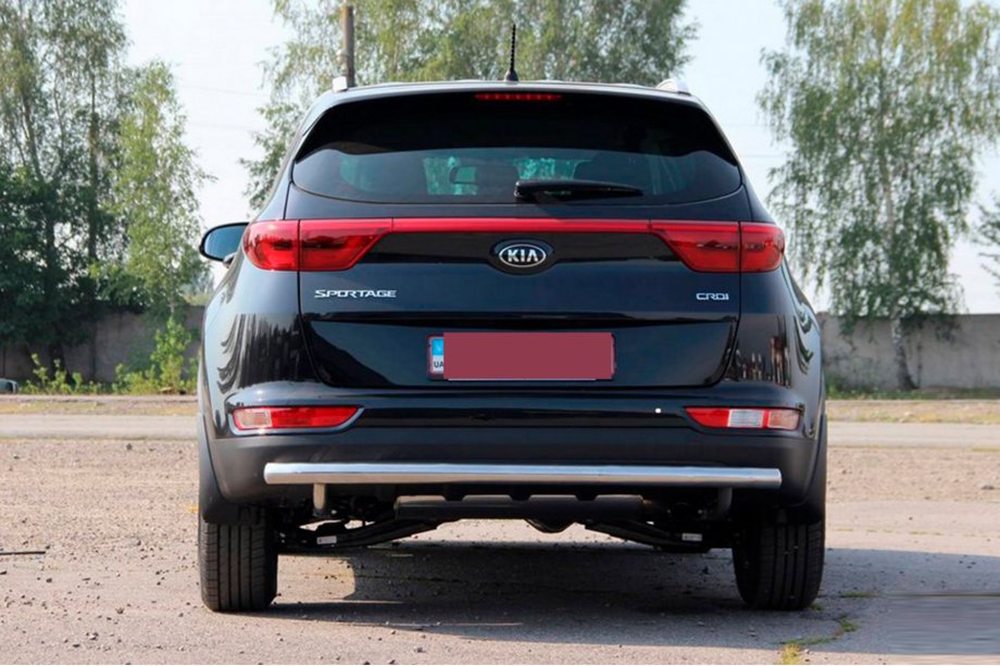 Kia Sportage 2015-2021 рр. Задній захист AK002 (нерж) Фото 4