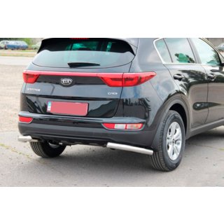 Задній захист куточки AK003 (нерж) Kia Sportage 2015-2021 рр. фото 2