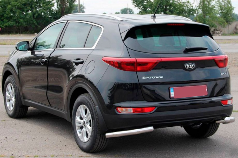 Kia Sportage 2015-2021 рр. Задній захист куточки AK003 (нерж) Фото 3