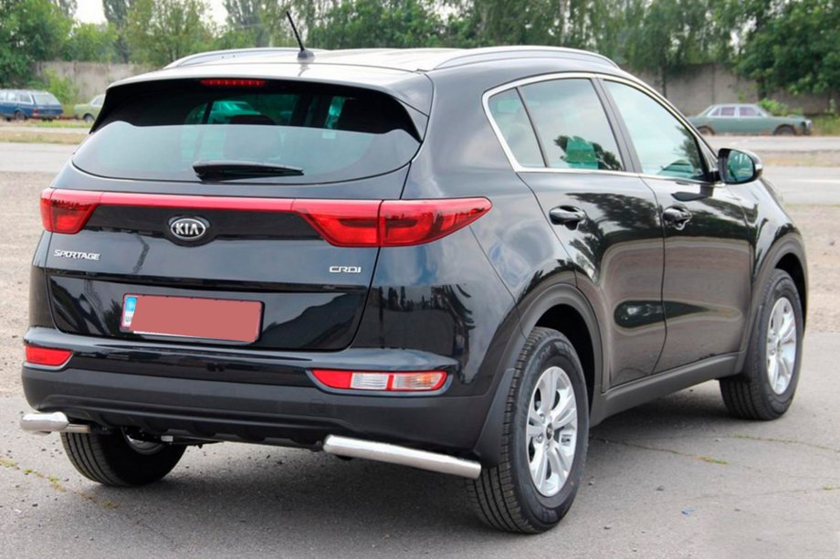 Kia Sportage 2015-2021 рр. Задній захист куточки AK003 (нерж) Фото 4