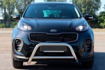 Kia Sportage 2015-2021 рр. Кенгурятник WT006 (нерж) фото 1