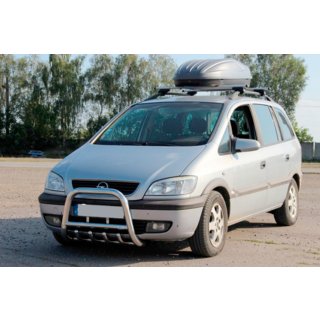 Кенгурятник QT006 (нерж) Opel Zafira A 1998-2005 рр. фото 2