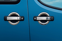 Fiat Doblo I 2005-2010 рр. Накладки на ручки (4 шт, нерж) фото 2