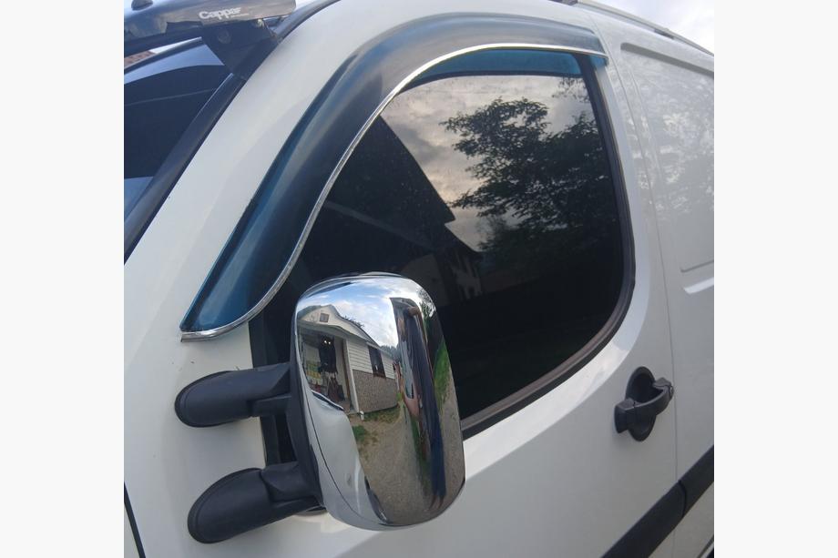 Fiat Doblo I 2005-2010 рр. Накладка на дзеркала (2 шт., пласт) Carmos Фото 3
