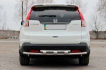 Honda CRV 2012-2016 рр. Задня дуга AK002-подвійний (нерж) фото 2