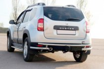 Renault Duster 2008-2017 рр. Задня дуга AK005-Special (нерж.) фото 1