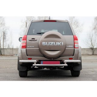 Задній захист AK003-2 (нерж) Suzuki Grand Vitara 2005-2017 рр. фото 2