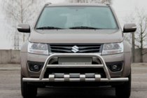 Suzuki Grand Vitara 2005-2017 рр. Кенгурятник ST-WT-15 (нерж.) фото 1