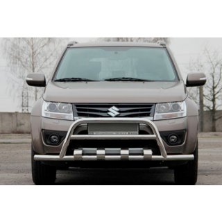 Кенгурятник ST-WT-15 (нерж.) Suzuki Grand Vitara 2005-2017 рр. фото 1
