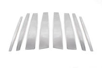 Suzuki Grand Vitara 2005-2017 рр. Молдинг дверних стійок (8 шт, нерж) фото 2