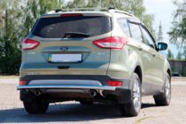 Ford Kuga/Escape 2013-2019 рр. Задня дуга AK002 (нерж) фото 1