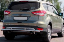 Ford Kuga/Escape 2013-2019 рр. Задня дуга AK002-2 (нерж) фото 1