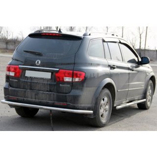 Задня дуга AK005 (нерж) SsangYong Kyron 2005-2014 рр. фото 2
