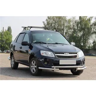 Передній захист ST009-2 Lada Granta 2011- рр. фото 1