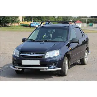 Передній захист ST009-2 Lada Granta 2011- рр. фото 2