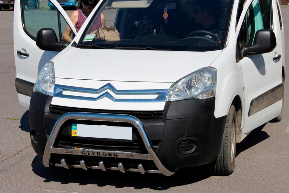 Citroen Berlingo 2008-2018 рр. Кенгурятник WT004 (нерж.) 60 мм Фото 4