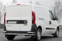 Opel Combo 2012-2018 рр. Задня дуга AK005/2-Подвійний (нерж.) фото 1