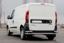 Opel Combo 2012-2018 рр. Задня дуга AK005/2-Подвійний (нерж.) фото 3
