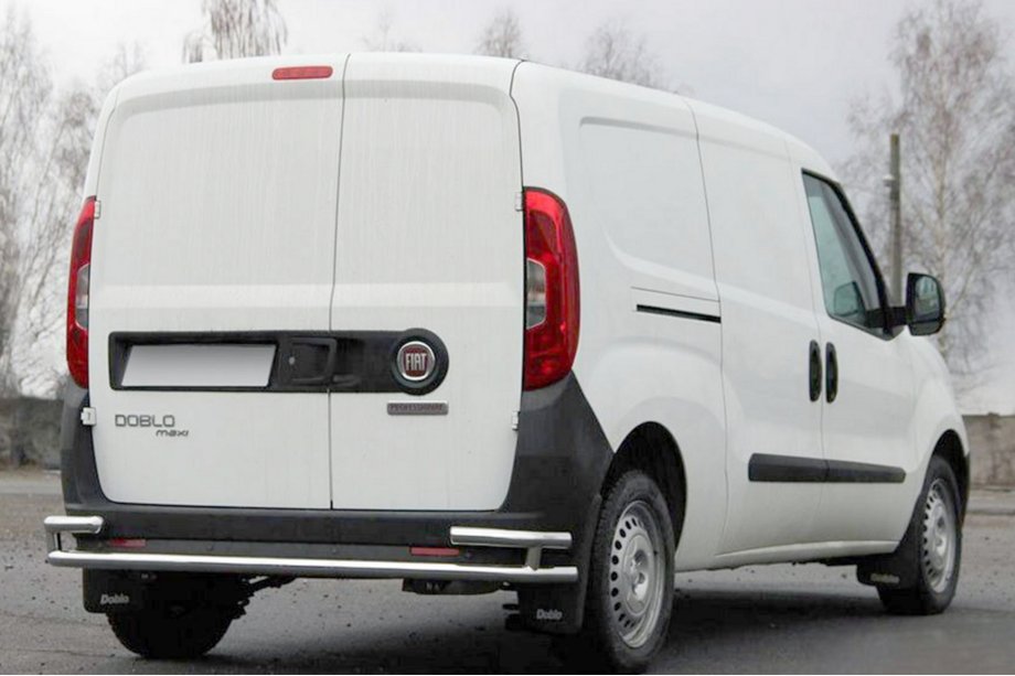 Opel Combo 2012-2018 рр. Задня дуга AK005/2-Подвійний (нерж.) Image