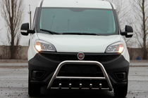 Fiat Doblo II 2010-2022 рр. Кенгурятник WT003 (нерж.) фото 4