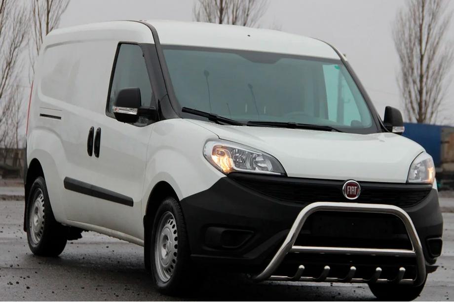 Fiat Doblo II 2010-2022 рр. Кенгурятник WT003 (нерж.) Image