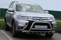 Mitsubishi Outlander 2012-2021 рр. Кенгурятник WT003 (нерж.) фото 1