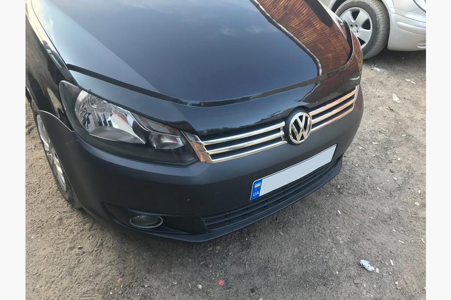 Volkswagen Caddy 2010-2015 рр. Накладки на решітку (2 шт, нерж) OmsaLine - Італійська нержавійка Фото 2