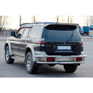 Задній захист AK-Special (нерж) Mitsubishi Pajero Sport 1996-2007 рр. фото 4