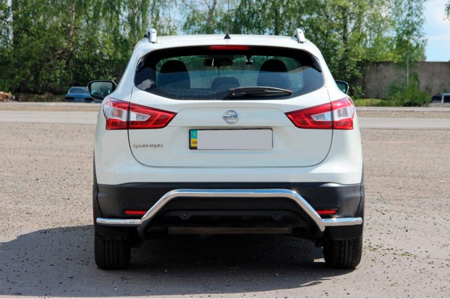 Nissan Qashqai 2014-2021 рр. Задня дуга AK007-Plus (нерж) Фото 3