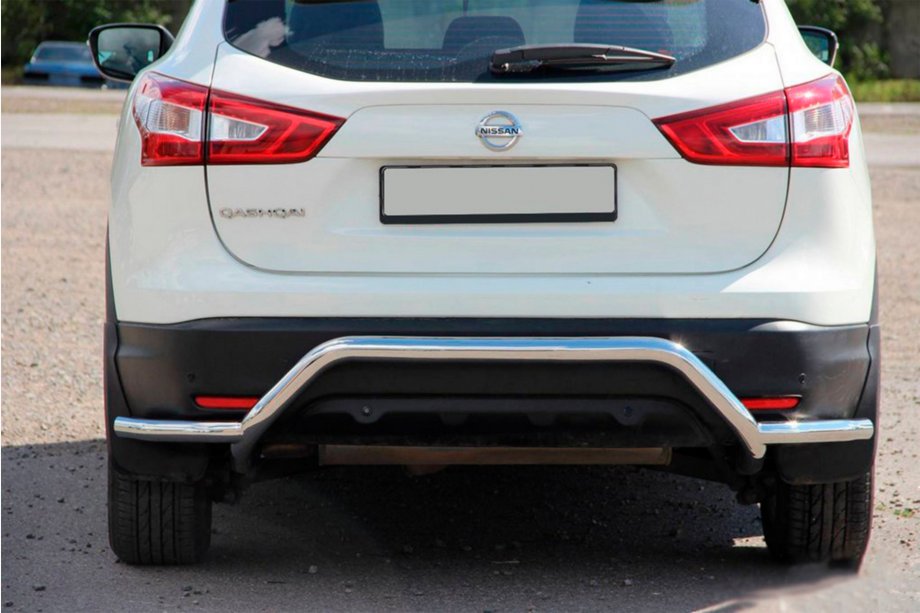 Nissan Qashqai 2014-2021 рр. Задня дуга AK007-Plus (нерж) Фото 2